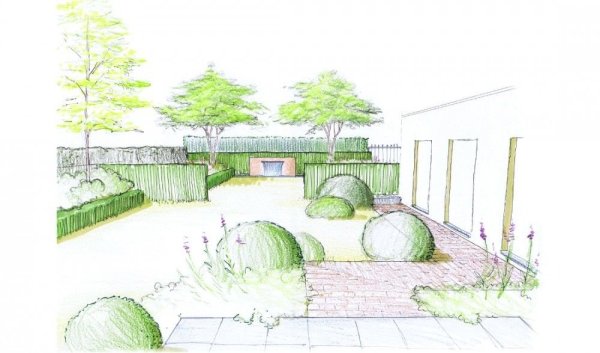 Ландшафтная архитектура карандашом