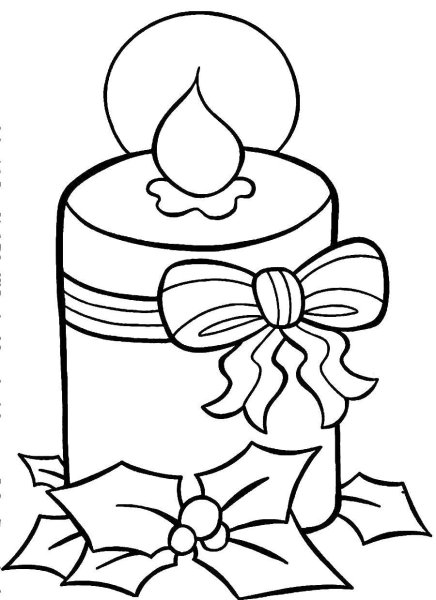 Рождественские рисунки для срисовки