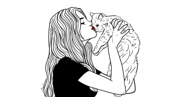 Чёрные белые картинки для срисовки