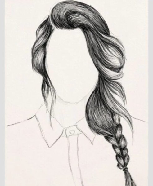 Причёски для девочек рисунки для срисовки