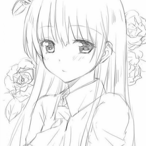 Аниме рисунки карандашом