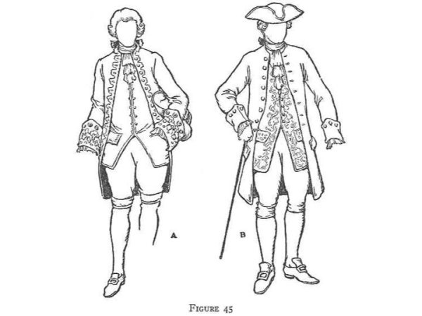 Зарисовка дворянского костюма