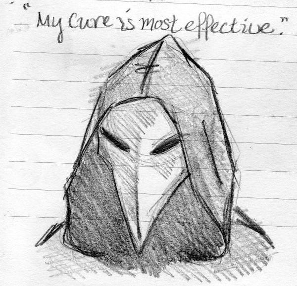 SCP 682 Неуязвимая рептилия карандашом