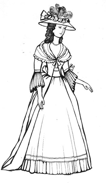 Эскиз исторического костюма