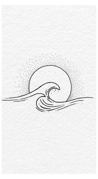 Рисунок в стиле Минимализм легкий