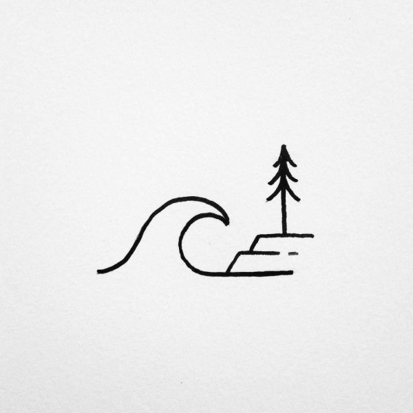 Минимализм карандашом