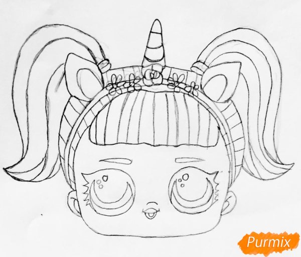 Куклы ЛОЛ Единорожка срисовать