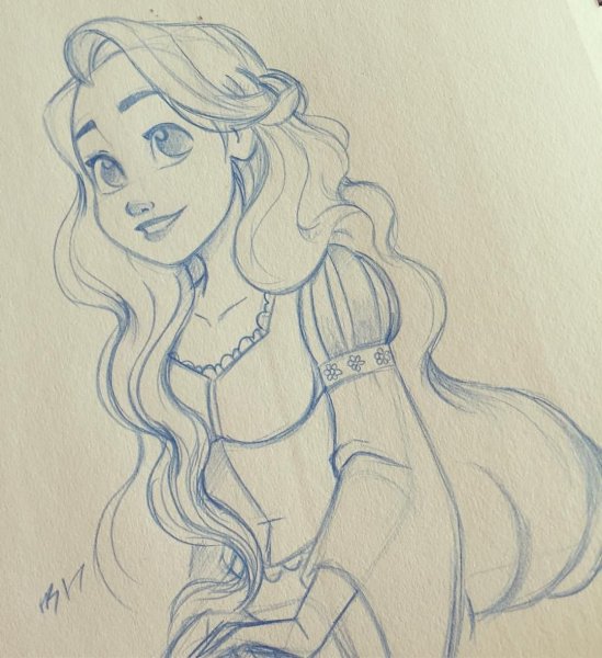 Принцессы для срисовки