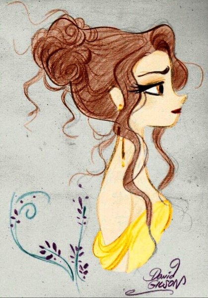 Жасмин Дисней для срисовки