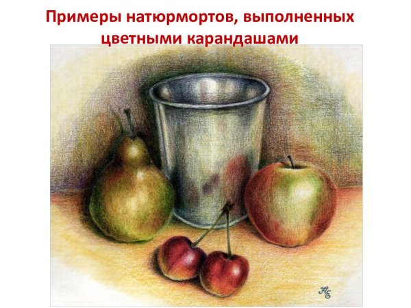 Композиция из фруктов для рисования