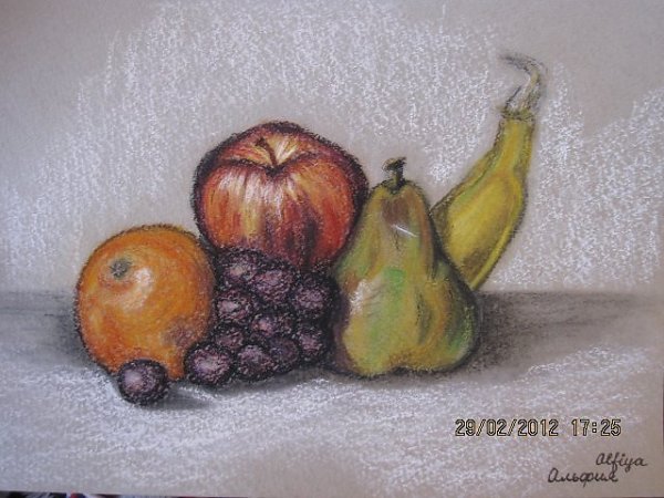 Ваза с фруктами изо