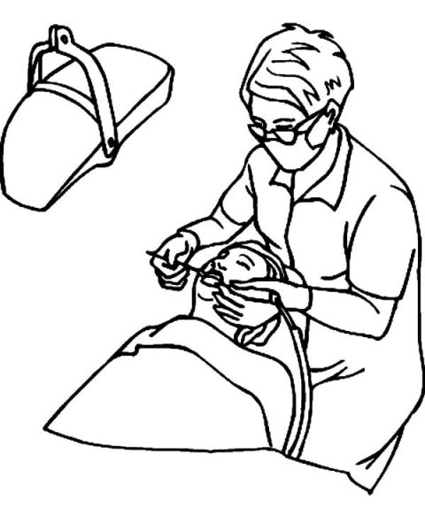 Раскраска медработник