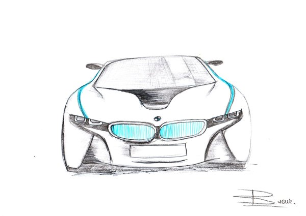 BMW i8 чертеж