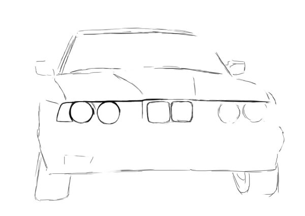 Рисунок БМВ легкий