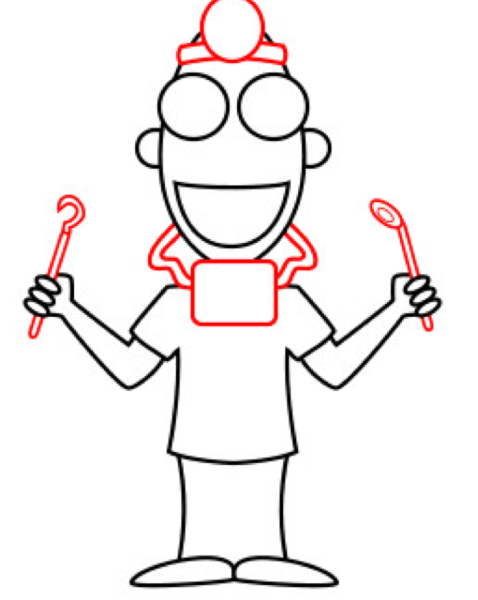 Зуб раскраска для детей