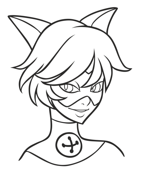 Раскраска леди баг и супер кот