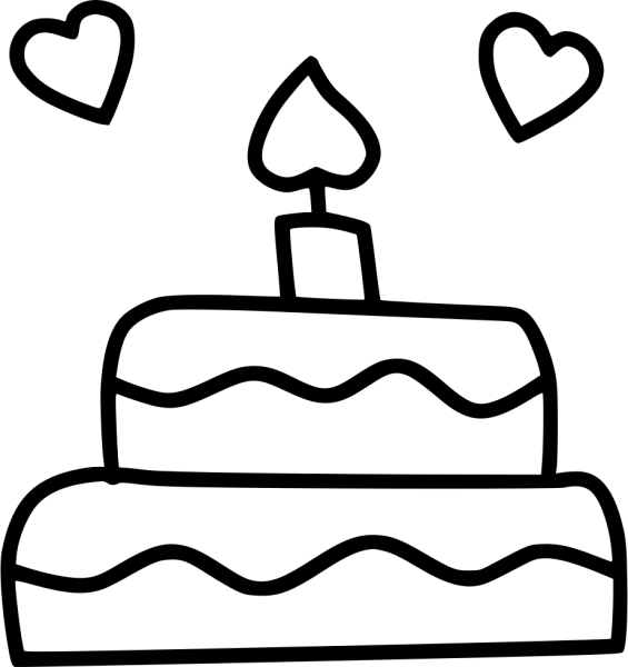 Тортик для срисовки