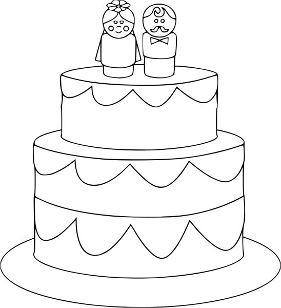 Раскраска торт