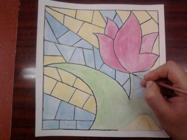 Витраж на бумаге