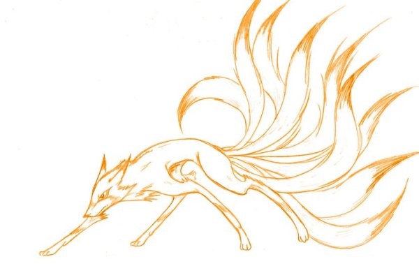 Девятихвостый эскиз