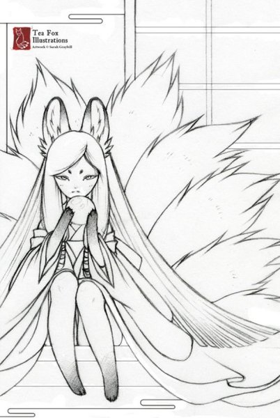 Кицунэ лиса лайнарт