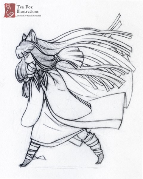 Кумихо карандашом