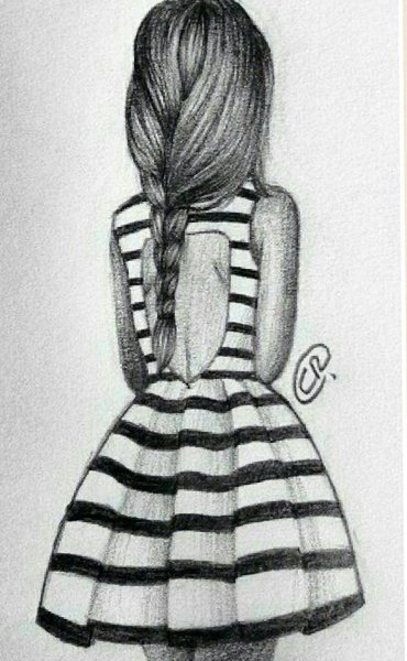 Картинки для срисовки девушки