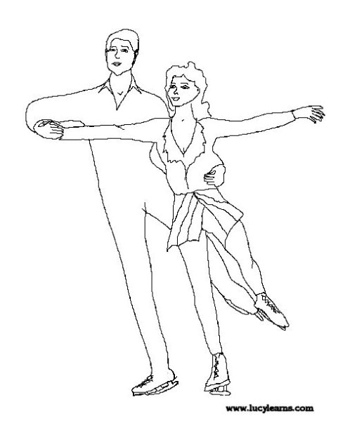 Фигуристка рисунок