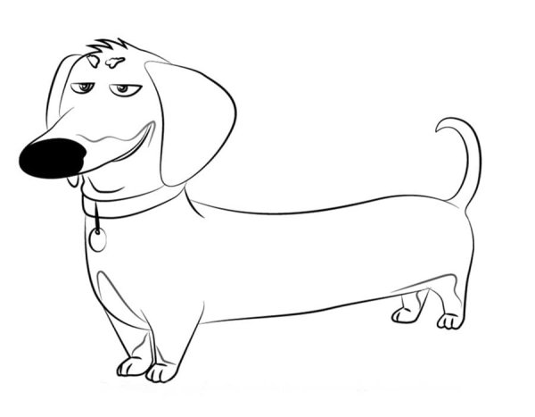 Рисование таксы