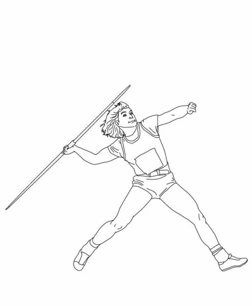 Раскраска легкая атлетика