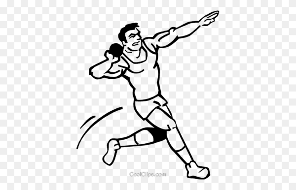 Метание ядра рисунок