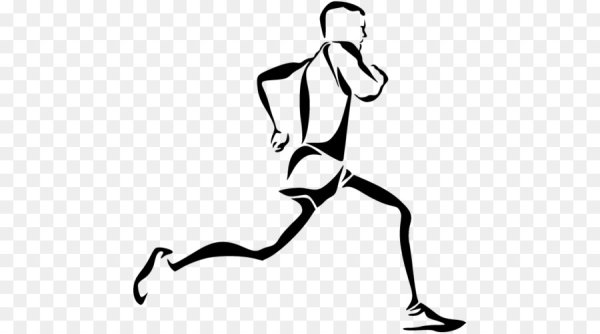 Силуэт спортсмена в движении