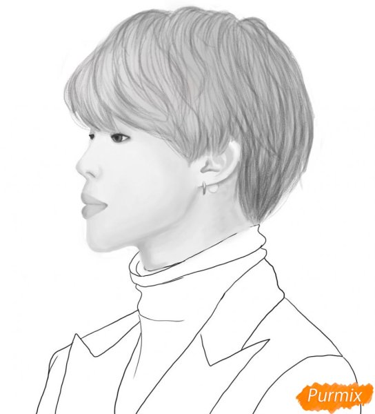 Пак Чимин BTS рисунки