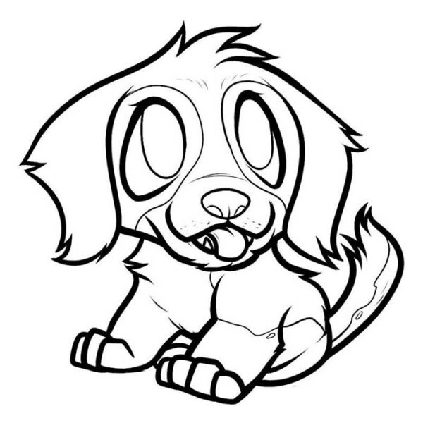 Собака для срисовки