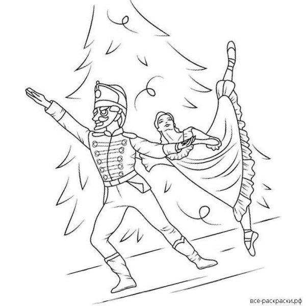 Иллюстрация к балету Щелкунчик Чайковского