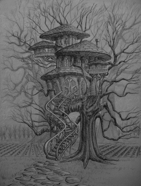 Дом на дереве рисунок 7 класс