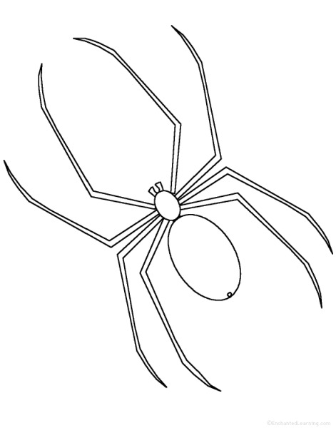 Схемы рисования пауков