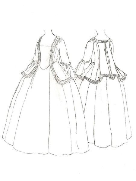 Эскиз делового костюма