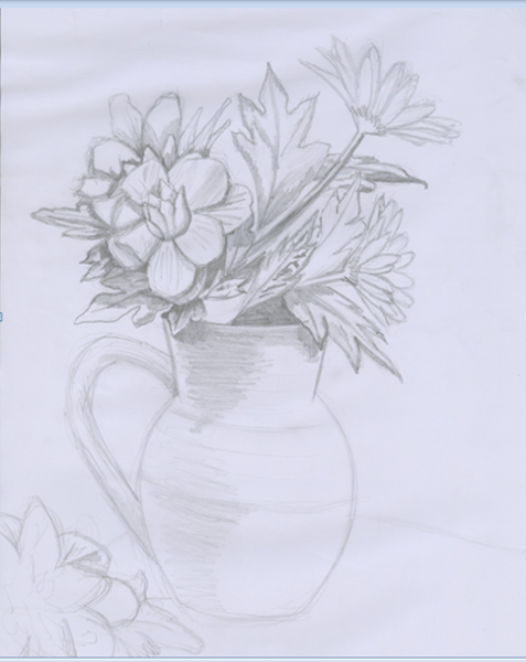 Ваза карандашом
