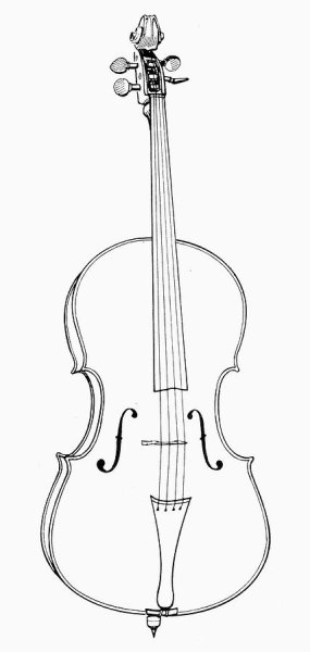 Контрабас раскраска
