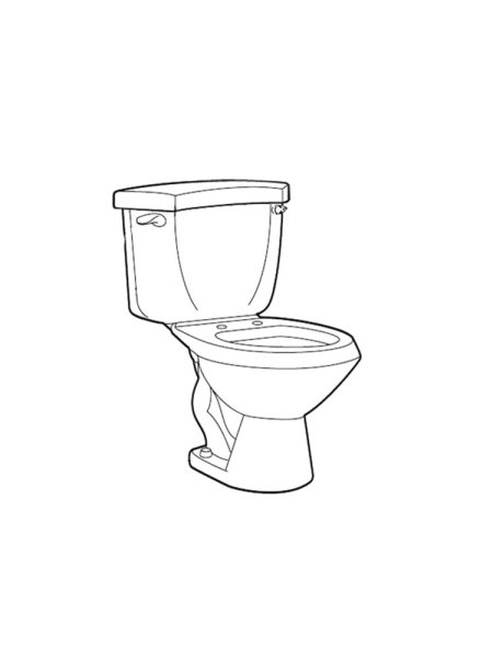 Раскраска унитаз