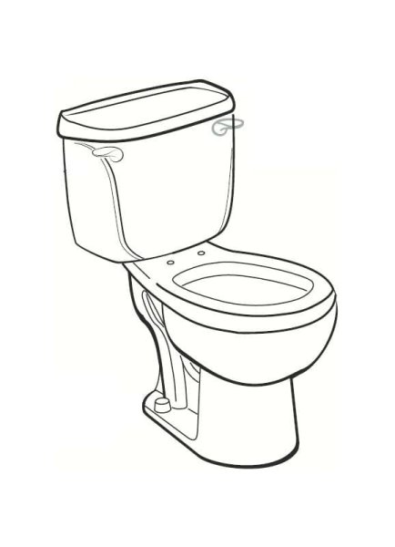 Унитаз рисунок