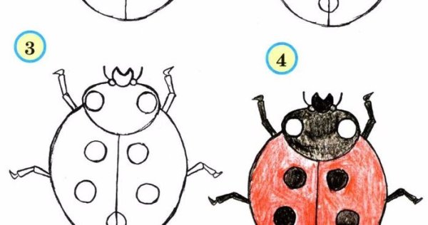 Рисунки пошагово для детей