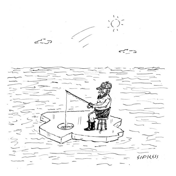 Картина рыбалка черно белая