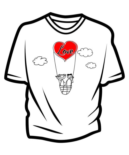 Рисунок на футболку шаблон