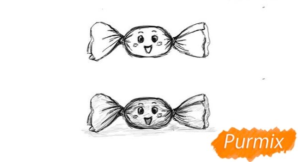 Рисунки для срисовки конфеты