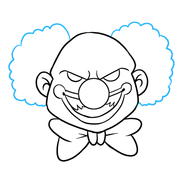 Клоун рисунок легкий