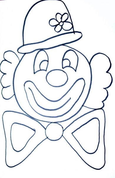 Клоун рисование с детьми