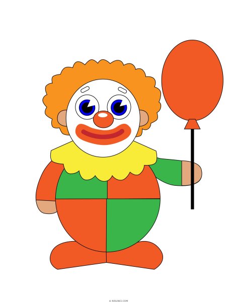 Рисование клоуна