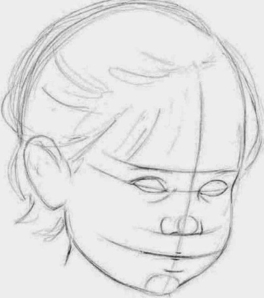 Нарисовать лицо ребенка